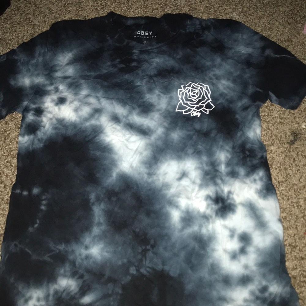 obey tie dye tee